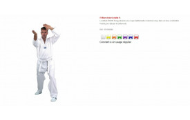 Dobok Col blanc - SONG - 90 cm à 100 cm