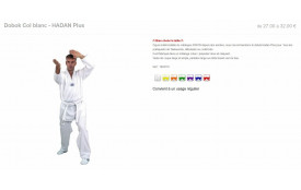 Dobok Col blanc - HADAN Plus